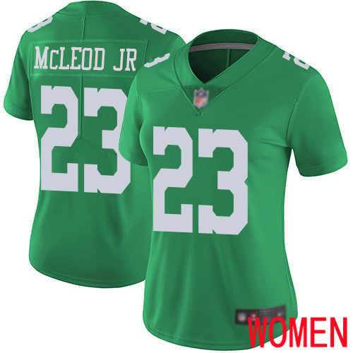 Women Philadelphia Eagles #23 Rodney McLeod Limited Green Rush Vapor Untouchable NFL Jersey Football